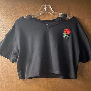 small black crop top